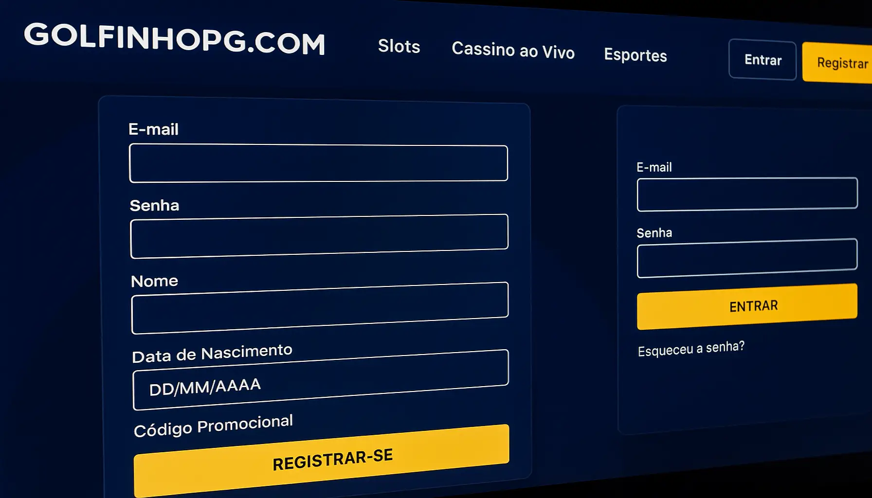 Não Perca tempo, o rRgistro na site GOLFINHOPG.COM
